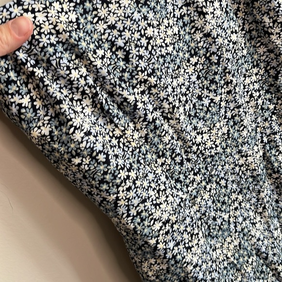 Abercrombie & Fitch Blue Floral Tie Strap Mini Dress - Picture 5 of 8